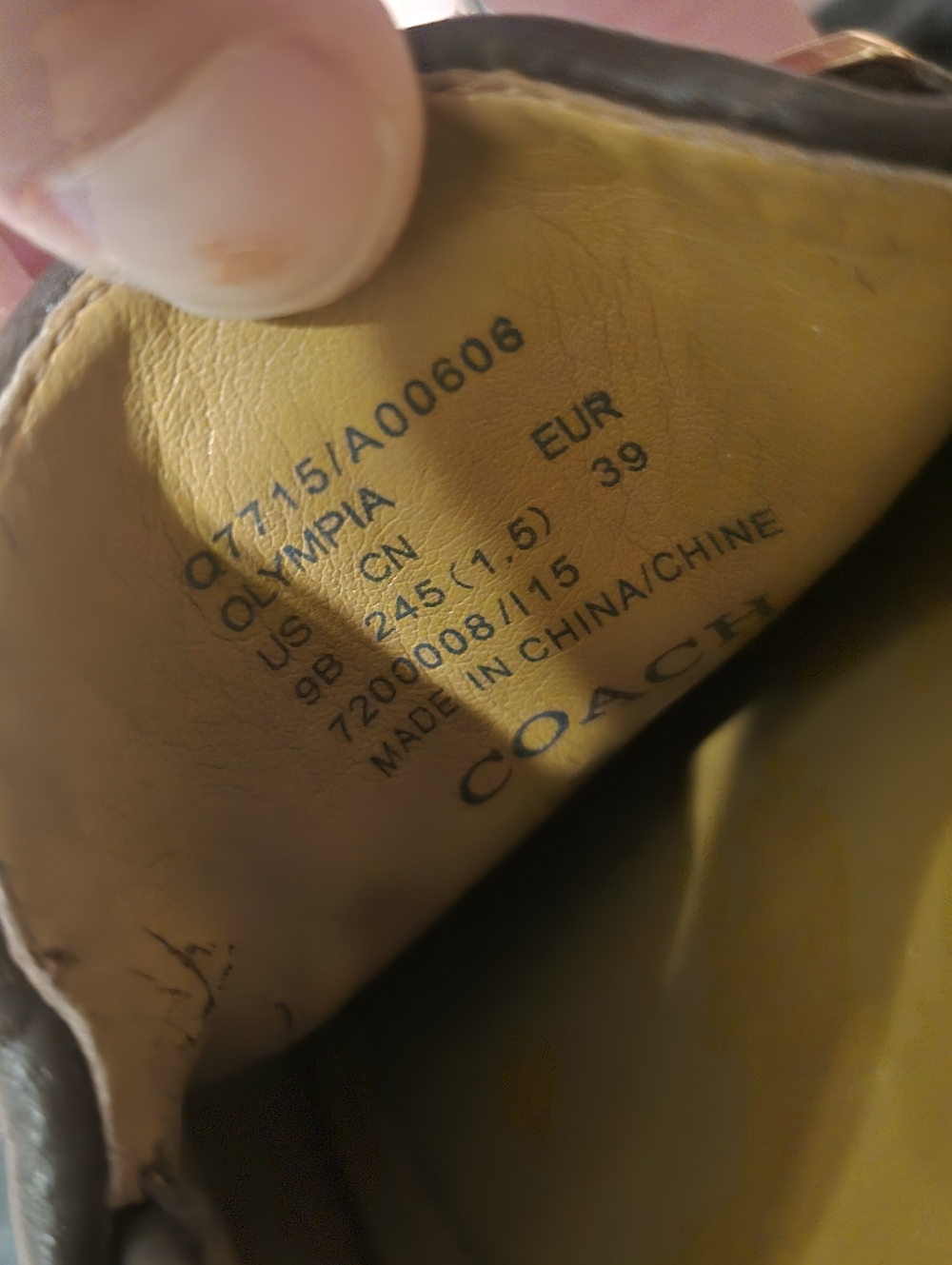 Coach Olympia Loafers Signature Canvas Brown Women’s Size 9B Authentic Monogram - Picture 6 of 10